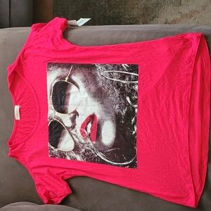 Womens open shoulder top